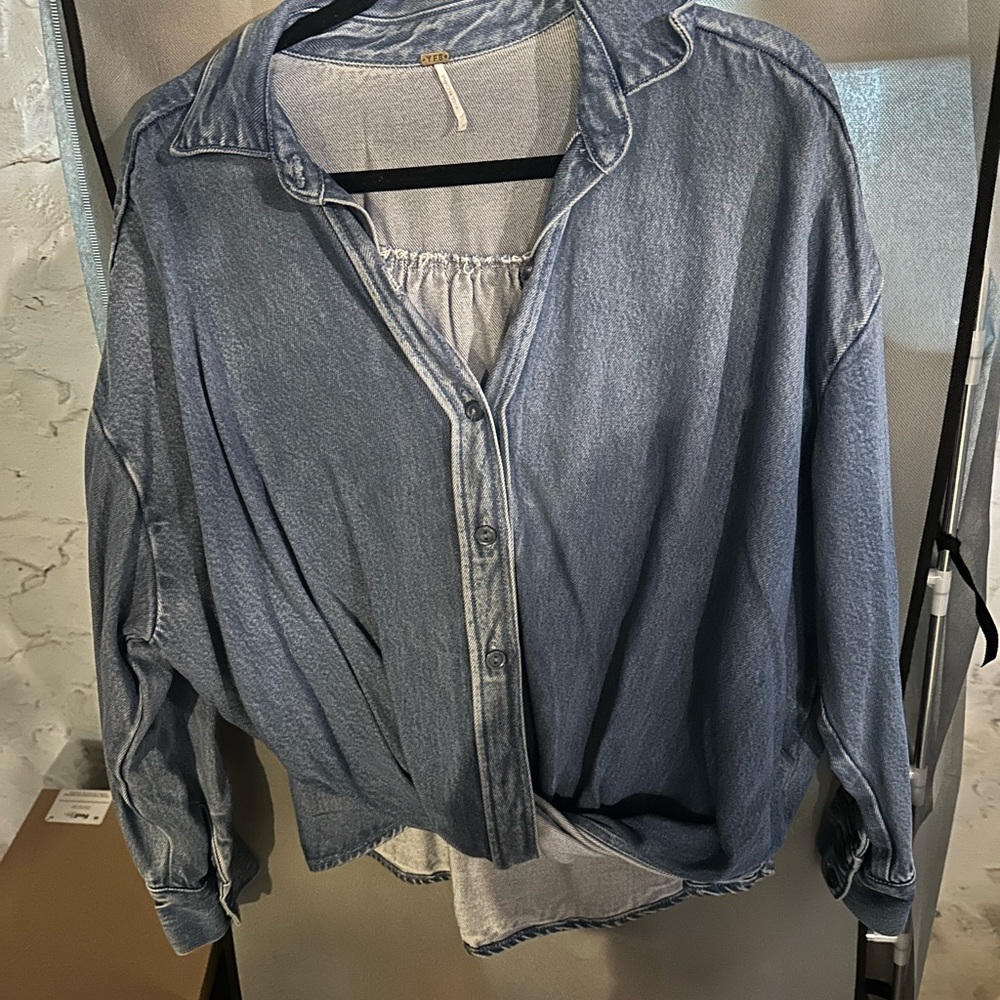Women's Blue Jean button up